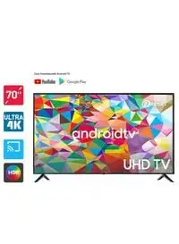 Dansat 70-Inch Ultra HD 4K Smart Android TV With Wall Mount, DTD7021BU, Black
