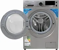 General Supreme Washing Machine Automatic Front Load 10 Kg, 7 Kg Dry, Silver (Installation Not Included)