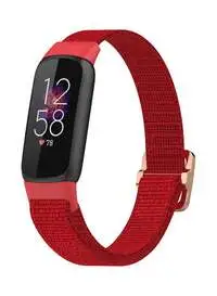 حزام Fitme من النايلون من أجل Fitbit، أحمر فاخر