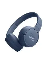 JBL Tune 670 Adaptive Noice Canceling Wireless On Ear Headphones Pure Bass Sound 5.3 مع Le Audio بدون استخدام اليدين بالإضافة إلى اتصال صوتي متعدد النقاط أزرق