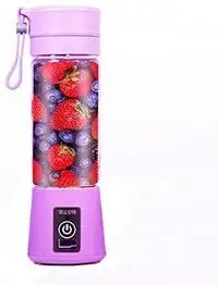 Generic Portable USB Mini Electric Fruit Juicer Blender Cup, 380ml - Purple