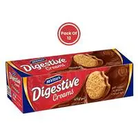 McVitie's Digestive Cream Chocolate Biscuits 110g x Pack of 12