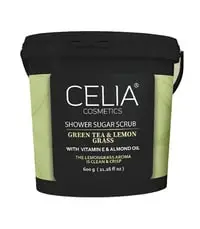 Celia Shower Sugar Scrub with Green Tea and Lemongrass 600g