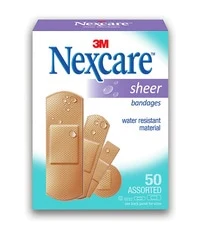 Nexcare ضمادات شفافة متنوعة - 50 قطعة