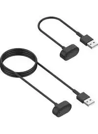 Fitme 2-Piece Charging Cable Set For Fitbit Inspire/Inspire Hr Watch, Black