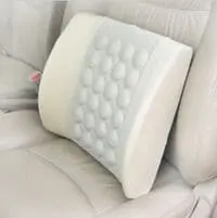 Generic Car Electric Massage Cushion Lumbar Car Vibrate Health Care Lumbar Pad Car Seat Back Cushion Waist Support Interior Accessories 1Pcs