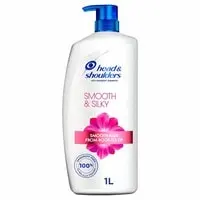 Head & Shoulders Smooth & Silky Anti-Dandruff Shampoo for Dry and Frizzy Hair, 1L