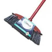 Indoor Floor Cleaning Broom/Brush With Removable Rubber Bumper to protecting furniture, Long broomstick for easy brooming, Great use for home, kitchen, office, lobby etc