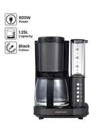 Al Saif Electric Fresh Coffee Machine With Grinding Selection, 1.25L, 800W, E03413, Black