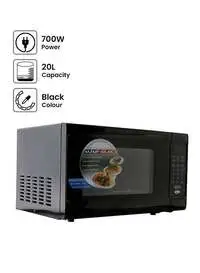 Alsaif Microwave Oven With Digital Controller 20L, 700W, 90510/20/BK, Black