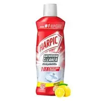 Harpic Bathroom Cleaner, Lemon Fragrance for 10X Better Stain Removal, 1L