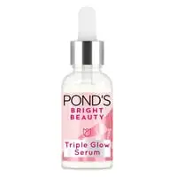 POND'S Bright Beauty Face Serum Brightens, Smoothens & Hydrates, Triple Glow Moisturizer with Niacinamide (Vitamin B3), Hyaluronic Acid and Gluta-Boost-C, 30g