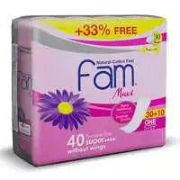 Fam Maxi Sanitary Pad without Wings Super 30 pads- 33%
