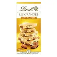 Lindt Les Grandes 32% Almond White Chocolate 150g