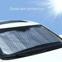 Generic سيارة الشمس الظل الزجاج الأمامي أو نافذة السيارة ظلة Foldablu7E حماية من الأشعة فوق البنفسجية، والحفاظ على السيارة باردة 1 قطعة