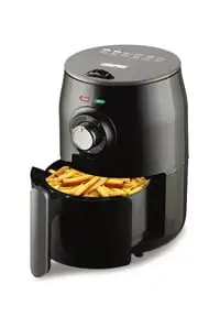 Geepas GAF37516 Air Fryer 1.8L - Overheat Protection, LED On-Off Lights, 30 Minutes Timer, Rapid Air Circulation, Non Stick Detachable Basket, Temperature & Timer Control