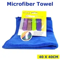 Generic Premium Car Washing Microfibre Towel Cloth For Car Cleaning X-Large 40 X 40 cm Soft Cloth Blue 1 Pcs