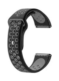 Fitme Replacement Band For Fitbit Versa/Light/2, Black/Grey
