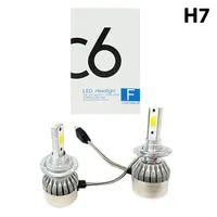 Generic 2 Pcs/Set 36W C6 6000K Cold White H7 LED Headlight Bulb 3800Lm Beam Car Head Lamp Light