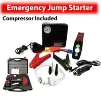 Generic Car Jump Starter Power Bank Battery With Air Compressor Multi-Functional