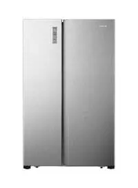 Hisense Double Door Refrigerator 569L, RS74W2NQ, Silver, (Installation Not Included)