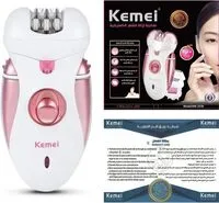 Kemei KM - 2530 4 in 1 ماكينة إزالة الشعر اللاسلكية القابلة لإعادة الشحن ومزيل الشعر