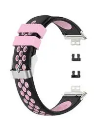 Fitme Replacement Band For Huawei Watch Fit, Black/Pink