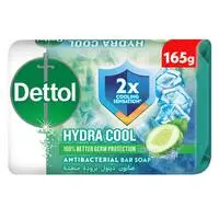 Dettol Hydra Cool Antibacterial Bar Soap, Cucumber & Icy Menthol Fragrance for Effective Germ Protection & Personal Hygiene, 165 g