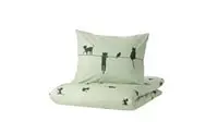 Generic Duvet Cover And Pillowcase, Cat Pattern/Green150X200/50X80cm