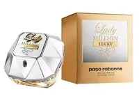 Paco Rabanne Lady Million Lucky For EDP Women, White/Gold, 2.7oz