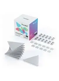 Nanoleaf Pack Of 10 Triangle Shapes Smart WiFi LED Panel System With Music Visualizer, White, 23 X 20cm