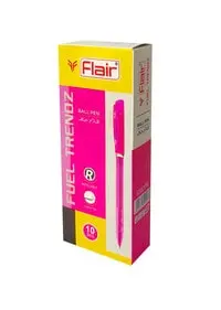Flair Fuel Trendz Ball Pen 1.0mm Tip Set of 10 Pcs, Pink