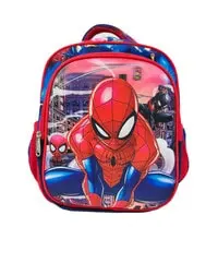 MASCO 12 Inches Spiderman Printed Boys Kindergarten School Bag