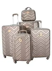 ستار لاين ستار لاين طقم حقائب سفر بعجلات مكون من 5 قطع باللون الذهبي