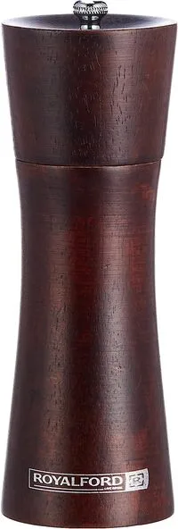 Royalford Rf9963 Wooden Pepper Mill - Portable Pepper Grinder Manual Mills Solid With Strong Adjustable Ceramic Grinders, Ideal Spice Shaker For Pepper, Chilli, Cloves, Herbs & Spice Mixtures