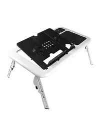 E-Table Portable Laptop Table White/Black