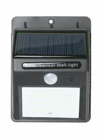 Generic Solar Powered Pir Motion Sensor Outdoor Light White 14X6X8Centimeter