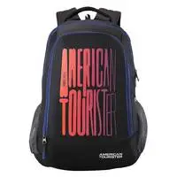 American Tourister 32cms Black Casual Backpack (Amt Fizz Sch Bag 03 - Black)