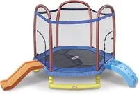 Little Tikes 7 Foot Climb N Slide Trampoline With Enclosure - 624919