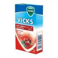 Vicks Soothing & Refreshing Throat Drops with Wild Cherry & Eucalyptus - 40g