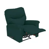 In House Velvet Classic Recliner Chair - Dark Green - NZ110