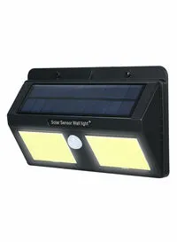 Generic مصباح حائط LED يعمل بالطاقة الشمسية باللون الأسود