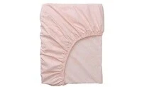 Fitted sheet, light pink/white160x200 cm