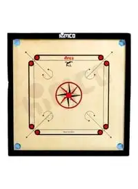 Himco Wooden Made In India Carrom Board With Coins And Striker Set- 30X30 Inches