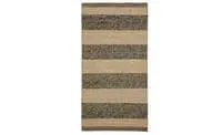 Rug, flatwoven, black/beige80x150 cm