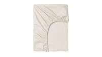 Fitted sheet, light beige90x200 cm
