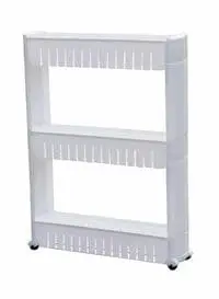 Generic 3-Shelf Storage Rack White