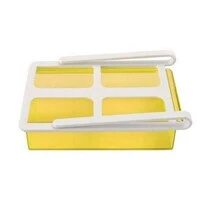 Refrigerator Storage Box Yellow/White