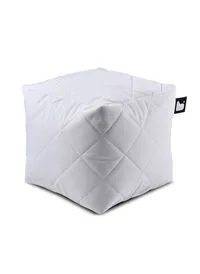 Extreme Lounging Mighty Quilted Bean Box, White