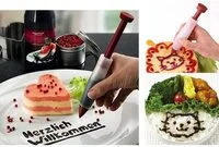 Generic 1Pcs Ice Cream Chocolate Cake Pen Dessert Decorating Syringe Silicone Painting Pen Pastry Tool